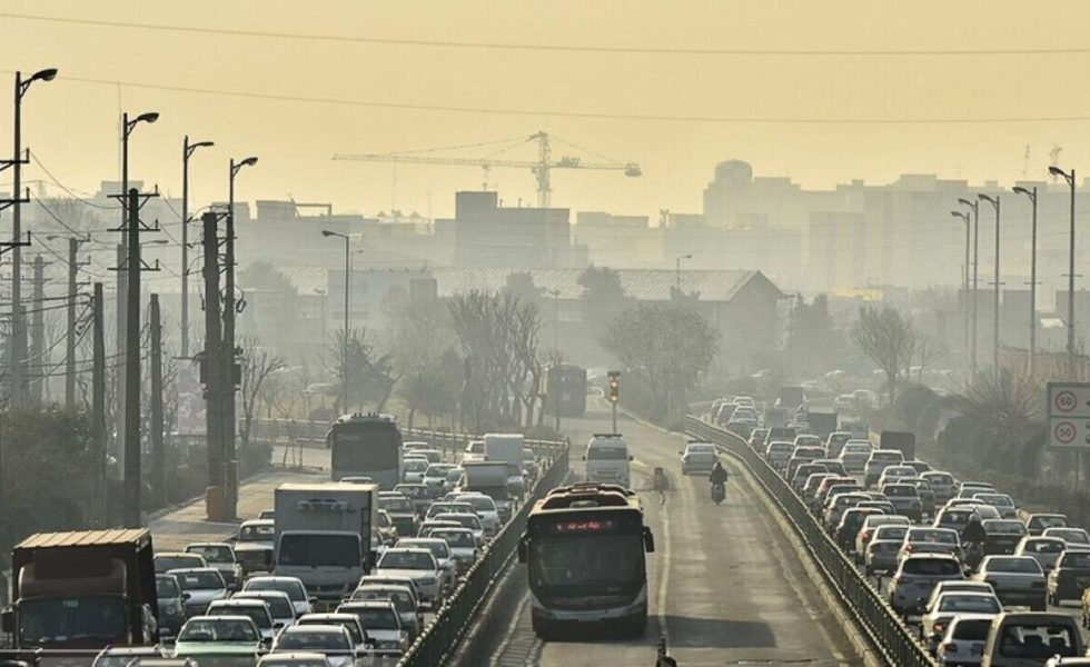میزان آلودگی هوا تهران